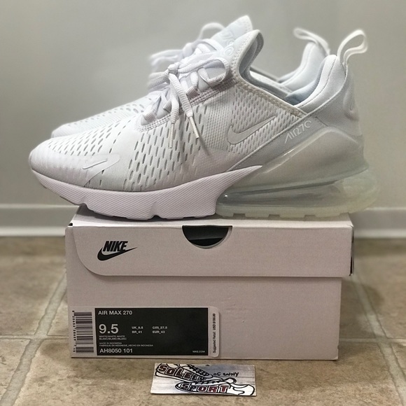 NEW Nike Air Max 270 Triple White Vapormax 720 95 - Picture 8 of 8